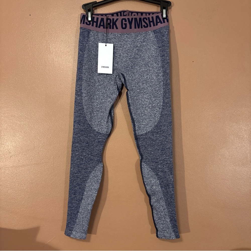 NWT Gymshark Flex Leggings Womens Size Small Purple Marl Elastic West